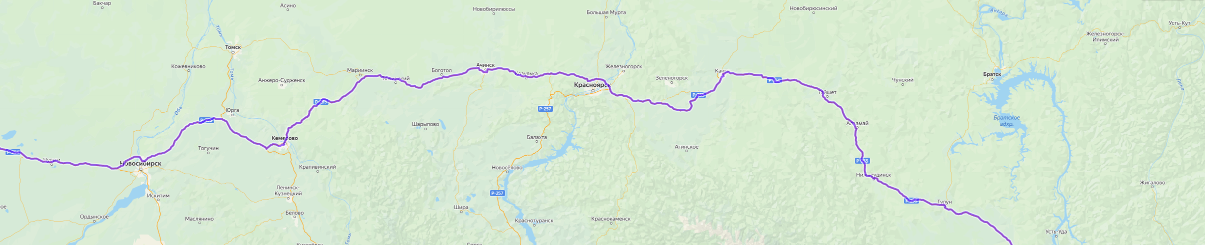 Доставка грузов из Аргаяша - карта транспортной логистики